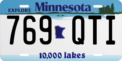 MN license plate 769QTI