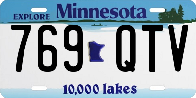 MN license plate 769QTV