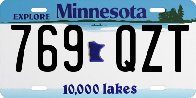 MN license plate 769QZT