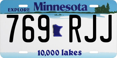MN license plate 769RJJ