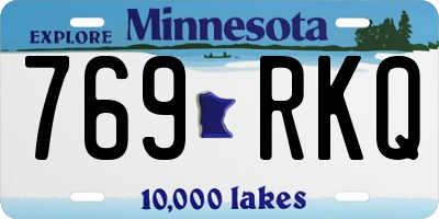 MN license plate 769RKQ