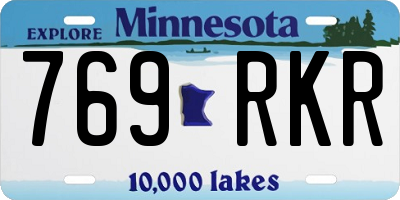 MN license plate 769RKR