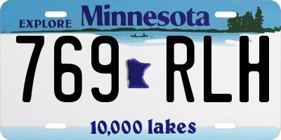 MN license plate 769RLH