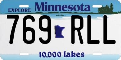 MN license plate 769RLL