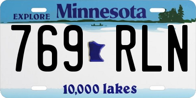 MN license plate 769RLN