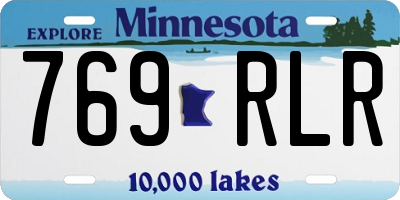 MN license plate 769RLR