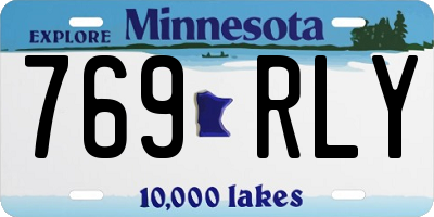 MN license plate 769RLY