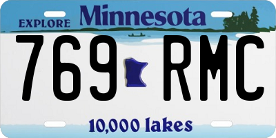 MN license plate 769RMC