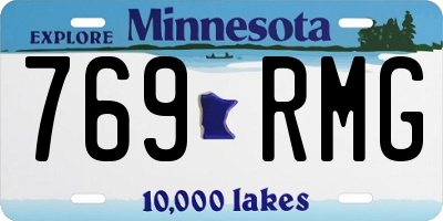 MN license plate 769RMG