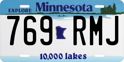 MN license plate 769RMJ