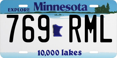 MN license plate 769RML
