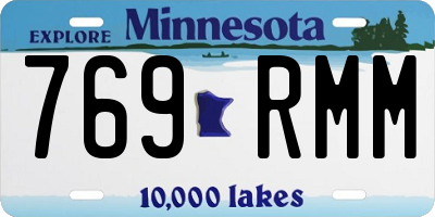 MN license plate 769RMM