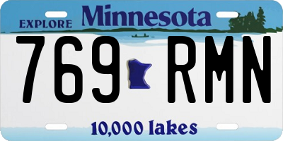 MN license plate 769RMN
