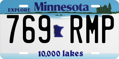 MN license plate 769RMP