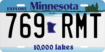 MN license plate 769RMT