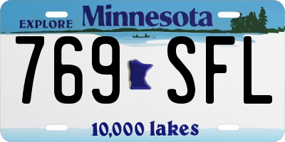 MN license plate 769SFL