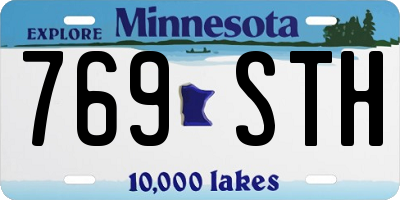 MN license plate 769STH