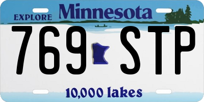 MN license plate 769STP