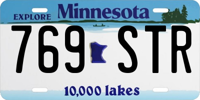 MN license plate 769STR