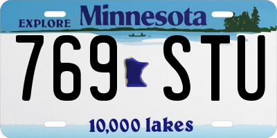 MN license plate 769STU