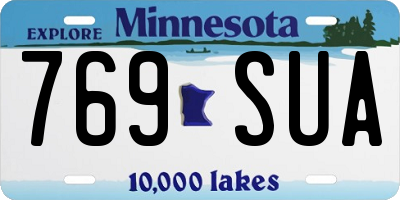 MN license plate 769SUA