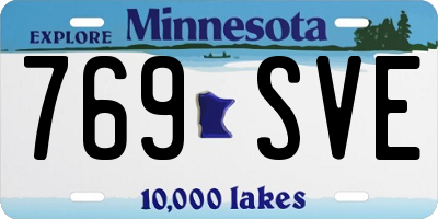MN license plate 769SVE