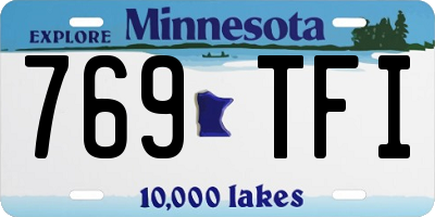 MN license plate 769TFI