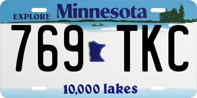 MN license plate 769TKC