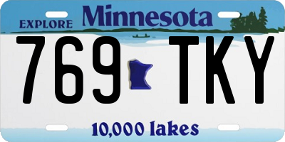 MN license plate 769TKY
