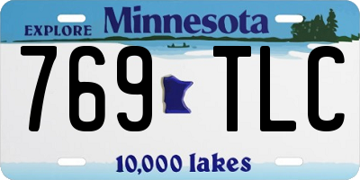 MN license plate 769TLC