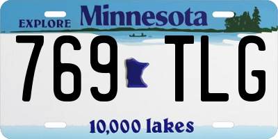 MN license plate 769TLG