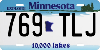 MN license plate 769TLJ