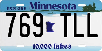 MN license plate 769TLL