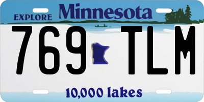 MN license plate 769TLM
