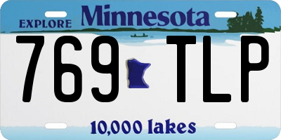 MN license plate 769TLP