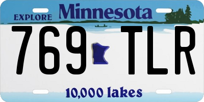MN license plate 769TLR