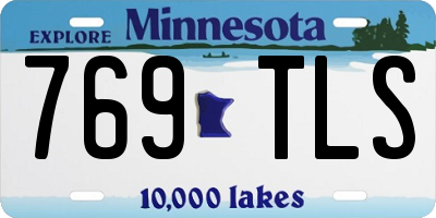MN license plate 769TLS