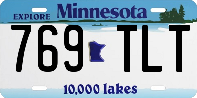 MN license plate 769TLT