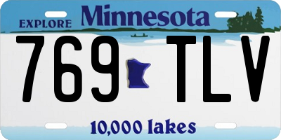 MN license plate 769TLV