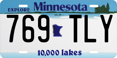 MN license plate 769TLY