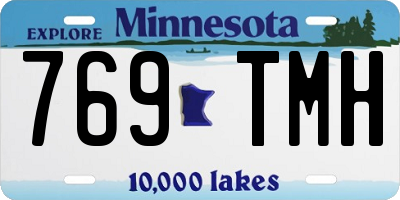 MN license plate 769TMH