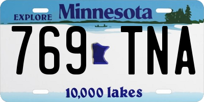 MN license plate 769TNA
