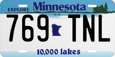 MN license plate 769TNL