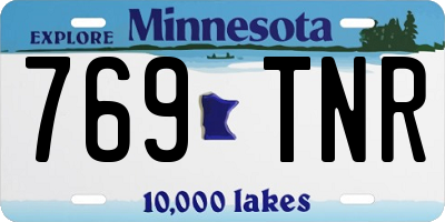 MN license plate 769TNR