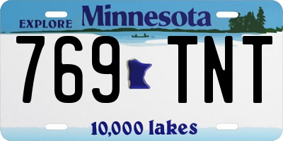 MN license plate 769TNT