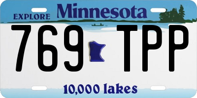MN license plate 769TPP