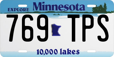 MN license plate 769TPS