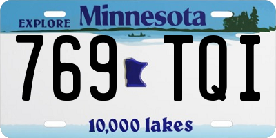 MN license plate 769TQI