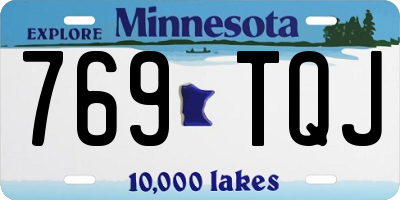MN license plate 769TQJ
