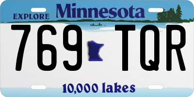 MN license plate 769TQR